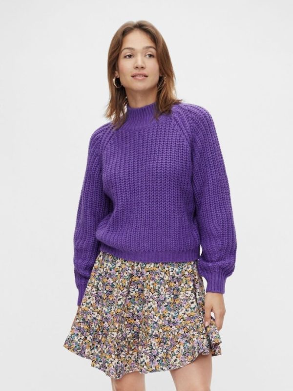 ultra high neck knit pull