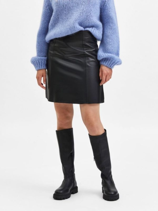 New Ibi MW Leather Skirt NOOS