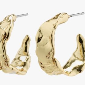 Elara organic shaped hoop earrings