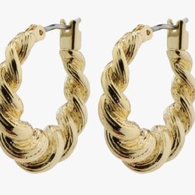 Eileen twirl hoop earrings