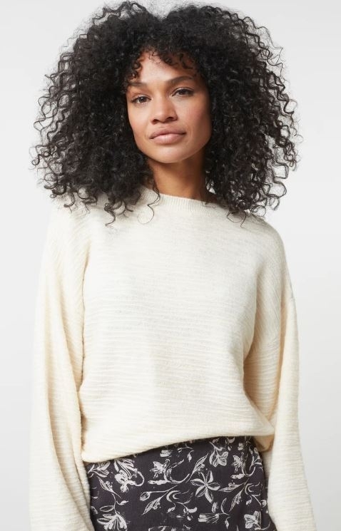 Textured sweater long sleeve