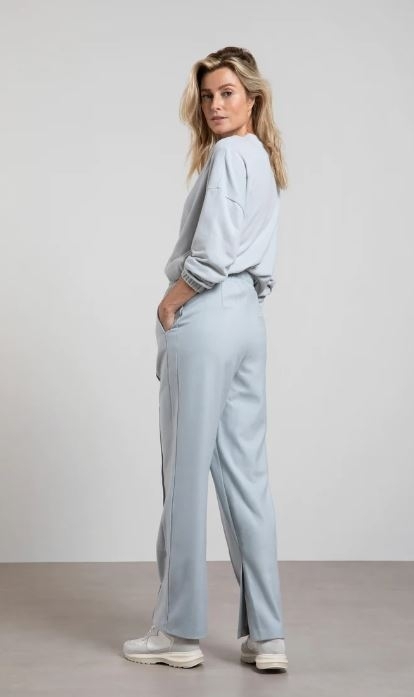 Soft wide leg trousers with elastic waist