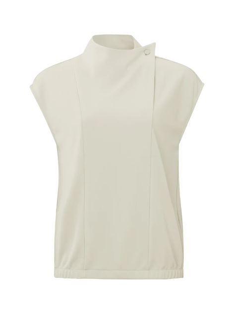 Top with high neck and elasticated waist