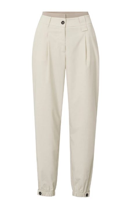 Woven Trousers With Elastic At Waistband