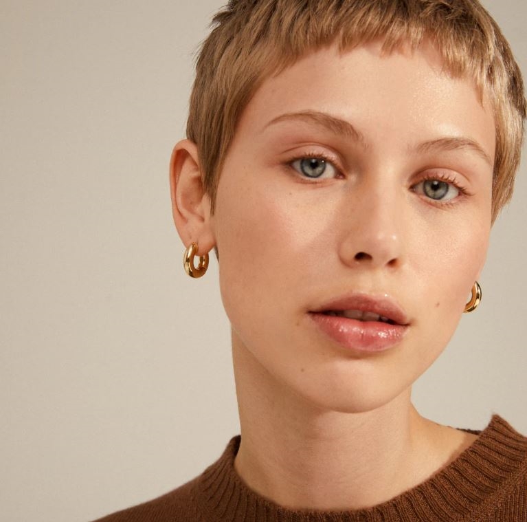 AICA Recycled Chunky Hoop Earrings