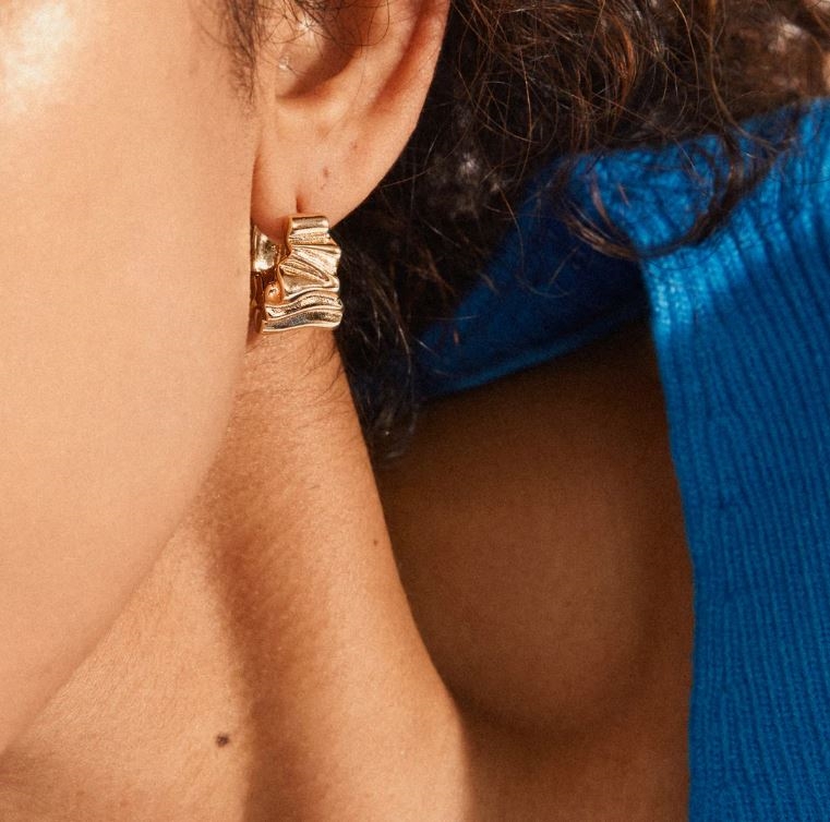 Willpower Recycled Huggie Hoop Earrings