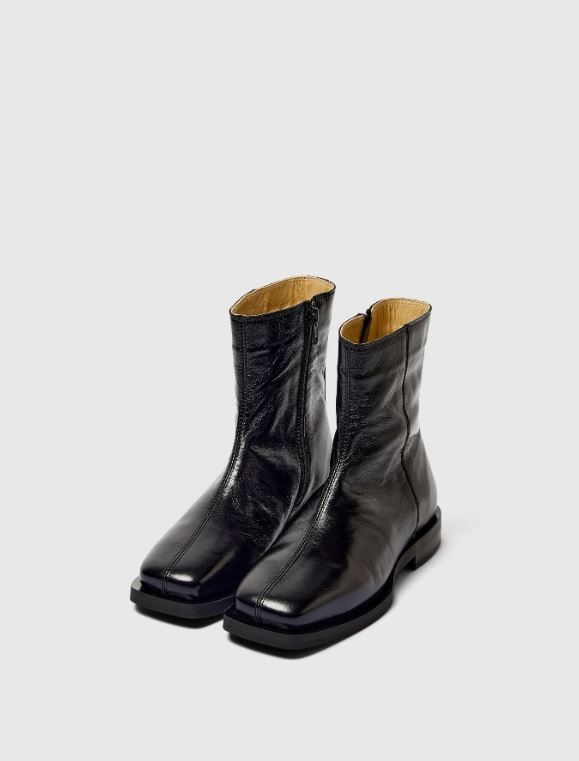 Haley Leather Zipper Boot