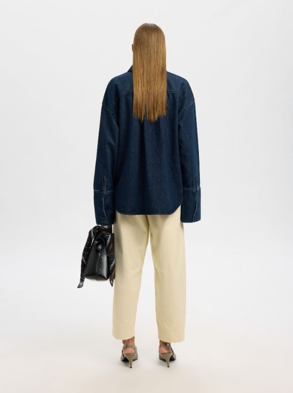 Oversized Mella-Bora denim shirt