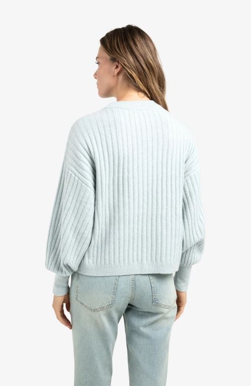 Ribbed Sweater With Round Neck
