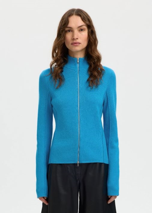 Thea ls knit zip cardigan