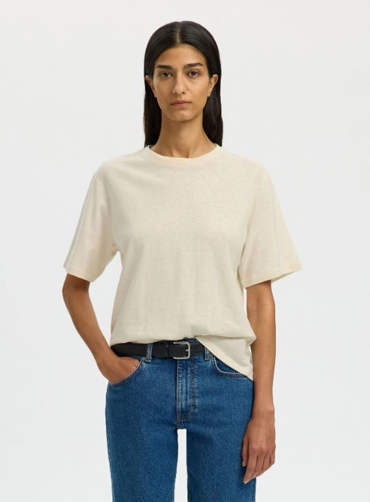 Ada ss linen blend tee NOOS