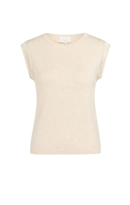 Sweater with fun sleeve edge