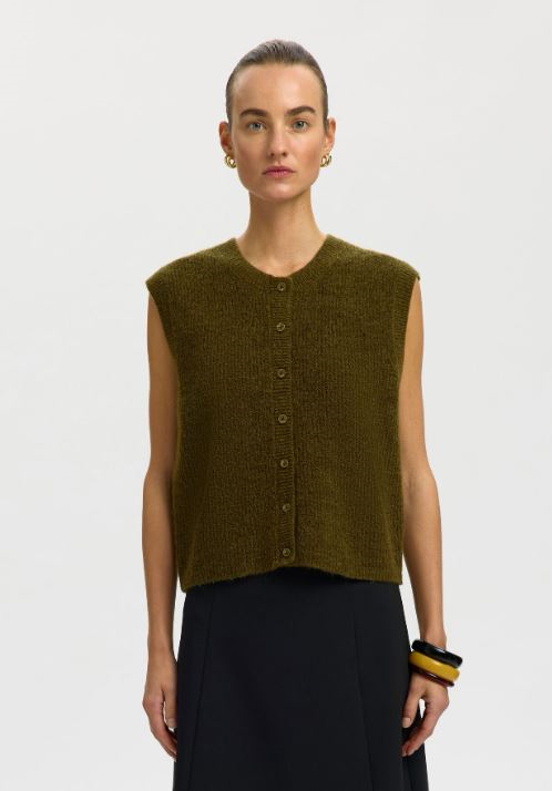 Lulu SL Button O-Neck Vest