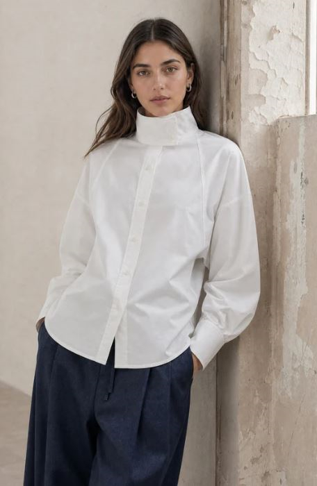Bree cotton poplin blouse